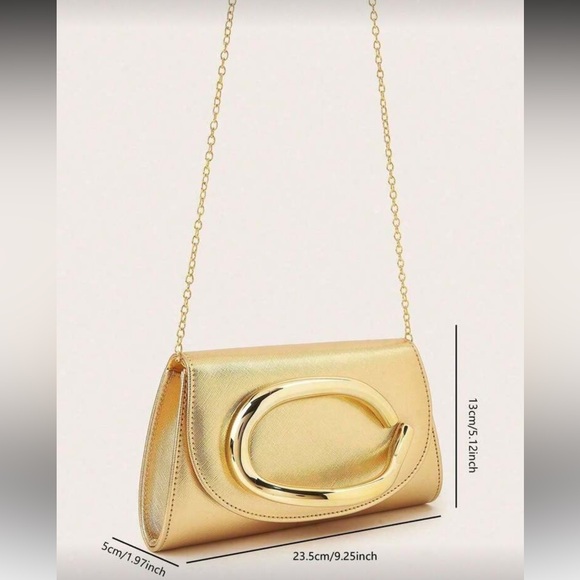 Elegant Gold Clutch Bag - Picture 4 of 6